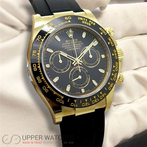 rolex daytona leather watch strap 116518 18k gold|rolex 116518 gold.